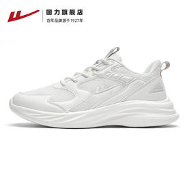 回力运动鞋女鞋秋季透气新款网面软底减震白色跑鞋轻便学生跑步鞋