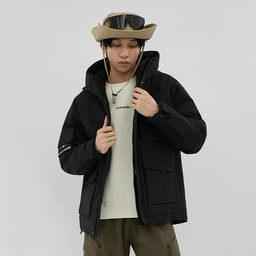 HX 冬季短款带帽羽绒服冲锋户外系列S100444279101/02/03 商品图8