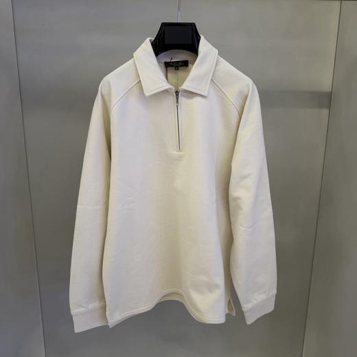 中性款半拉链polo领卫衣ba015 商品图0