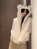 【减龄可爱百搭❗️柔软包裹感】2025秋冬季新款羊羔毛马甲女小熊连帽坎肩小个子甜美可爱外套背心。jb 商品缩略图2