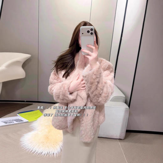 冬季时尚毛毛外套千金感软软温柔毛茸茸年轻款皮毛一体环保皮草女 商品图1