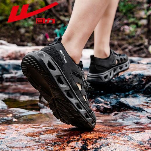 回力凉鞋男2025夏季新款网面透气休闲鞋软底轻便运动鞋户外溯溪鞋 商品图4