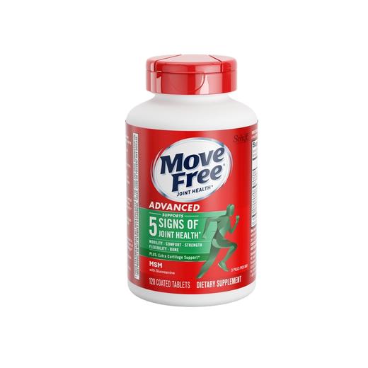 MoveFree 益节 氨糖维骨力绿瓶120粒x3瓶 商品图3