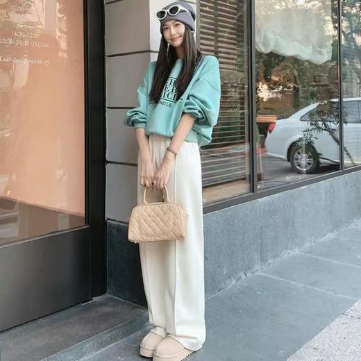 Beau Muse  羊毛蚕丝 窄版阔腿裤 670g加绒加厚 蓄热保暖 遮肉显瘦 微绒款/加绒款 5色可选 商品图4