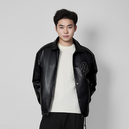 【新品上新】HX 冬季短款翻领皮羽绒服90绒Z100440040101 商品图2