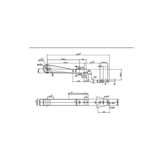 挂车导向臂56-100-165(沉孔，带护板)NG-YL-56*100-165 商品图4