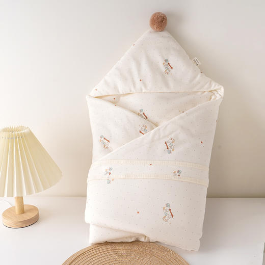 【A类品质面料柔软亲肤保暖】婴儿抱被纯棉春秋冬季新生儿包被初生宝宝襁褓小被子外出抱毯四季。jb 商品图1