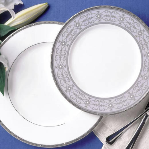 Noritake则武ROCHELLE骨瓷家用盘子酒店餐具套装碗碟高档会所餐盘 商品图2