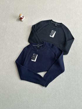 雨果博斯男士常规版型休闲羊绒毛衣