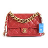 【95新】CHANEL香奈儿AS0937 B01190 N4855红色粗链条豆腐包单肩斜挎包女士 051225NJS05 商品缩略图0