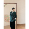 牧衣游原创 柞蚕丝混亚麻手工刺绣短外套绿色文艺复古禅意 离毓 商品缩略图3