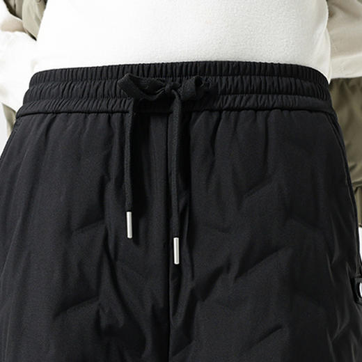 【鸭绒】圣得西2025年冬季男女同款羽绒裤加厚加绒休闲松紧长裤 商品图6