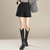 「自」全新升级【铂金会员137/天猫179/差价42】(14237)洛诗琳高腰毛呢直筒短裤2025秋冬气质百搭显瘦A字毛呢短裤 商品缩略图0