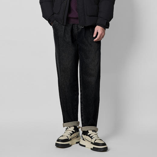 HX 冬季水洗萝卜牛仔长裤加绒Z201440032101 商品图3