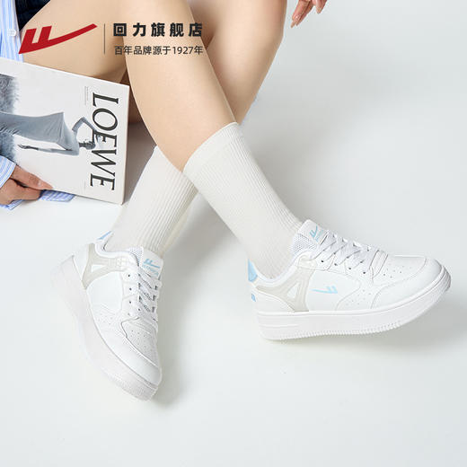回力小白鞋女2025夏季新款爆款休闲运动鞋子女鞋拼色厚底百搭板鞋 商品图4