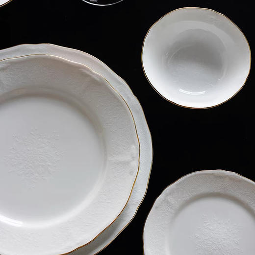 Noritake则武 PRINCESS BOUQUET浮雕蕾丝餐具套装家用组合乔迁礼 商品图1