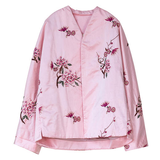 牧衣游原创 丝棉匹绣夹棉棉服女新款禅意复古中式棉衣保暖 闻序辞 商品图4