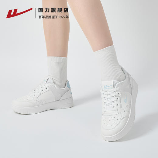 回力小白鞋女2025夏季新款爆款休闲运动鞋子女鞋拼色厚底百搭板鞋 商品图3