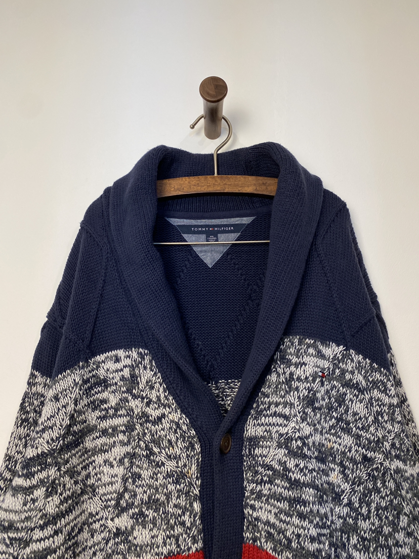 Y2K Vintage Tommy Hilfiger 针织毛衣 _SWT(2XL)