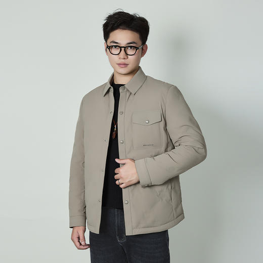【断码清仓】HX 冬季短款翻领薄羽绒服90绒Y100440011101/02 商品图4