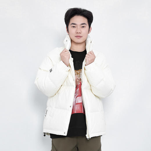 【新品上新】HX 冬季短款立领皮羽绒服C100440031101/02 商品图7