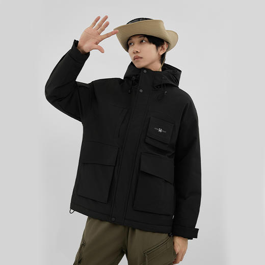 HX 冬季短款带帽羽绒服冲锋户外系列S100444279101/02/03 商品图6