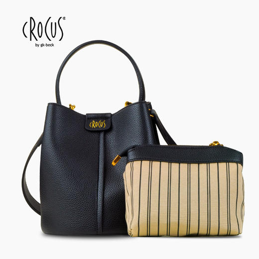 春日限定【抢先购】【品牌授权】德国品牌Crocus伦敦回忆经典女包时尚百搭单肩荔枝纹菜篮子包-YUAL 商品图4