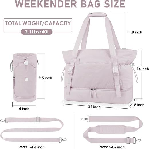 英国 ETRONIK 大容量收纳包健身包 带水壶袋 40升容量 商品图4