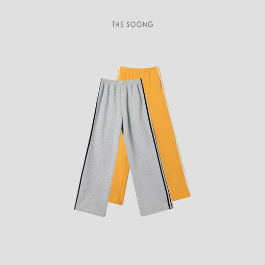 THESOONG|新款女装加绒加厚舒服显瘦侧杠可束脚调节扣校服裤8210 商品图6