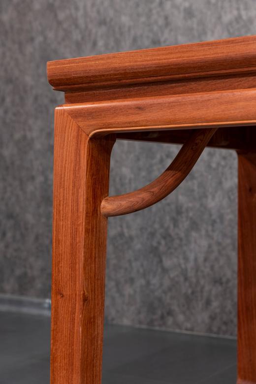 红桥红  家具严选  缅甸花梨(大果紫檀）  【198马蹄腿霸王枨方桌 六件套】 商品图2