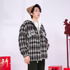 【断码清仓】HX 冬季带帽茄克衫格纹质感C105440012101/02 商品缩略图3