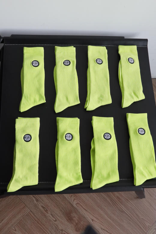 STU 元单 荧光色 棉线长筒堆堆袜 运动袜 41-45 PJ052 商品图0