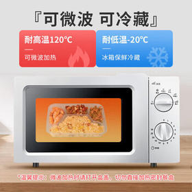 特美居一次性饭盒分格4格快餐盒1000型100套带盖塑料外卖加厚打包盒透明