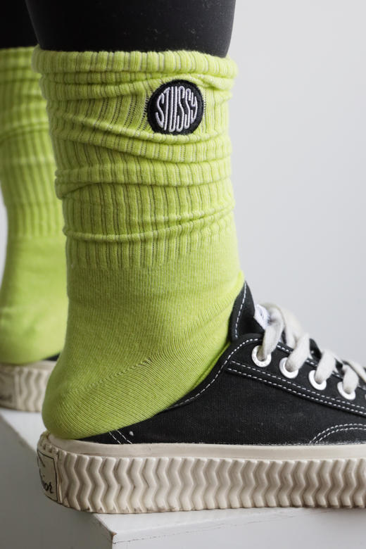 STU 元单 荧光色 棉线长筒堆堆袜 运动袜 41-45 PJ052 商品图5