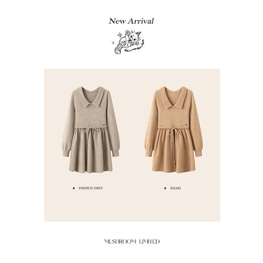 金蘑菇菇  日系女友感 娃娃裙 / 乖乖牌内搭针织裙 商品图5