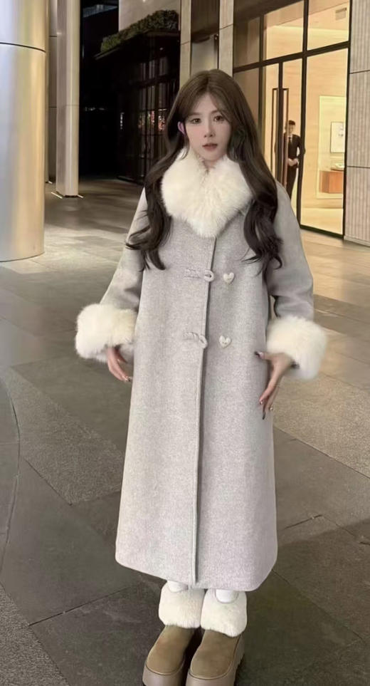 GZ韩系加厚盘扣毛毛大衣外套(LH)(LD)-纪念日百货168645267 商品图1