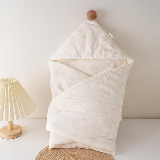 【A类品质面料柔软亲肤保暖】婴儿抱被纯棉春秋冬季新生儿包被初生宝宝襁褓小被子外出抱毯四季。jb 商品图2