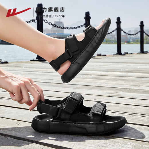 回力凉鞋男士2025新款夏季开车户外沙滩鞋潮两穿二合一凉拖鞋男款 商品图3