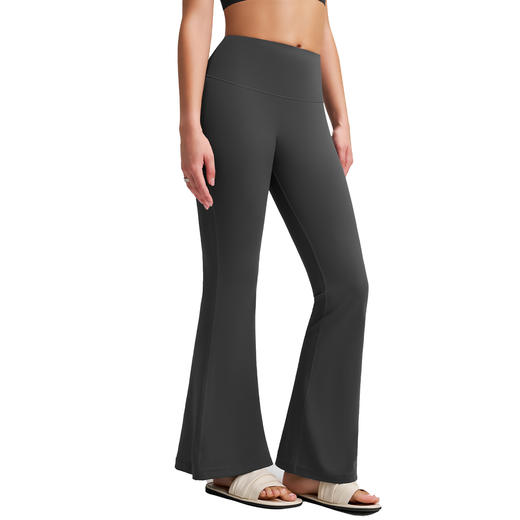 跃牌【安琪拉系列】新款加绒加厚高腰阔腿瑜伽裤微喇提臀健身打底裤微喇长裤CK-5149 商品图4