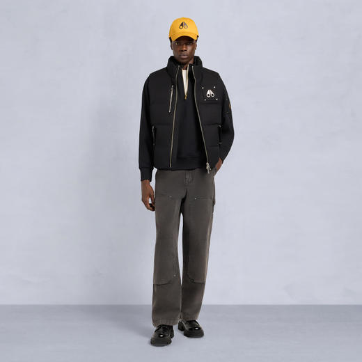 MOOSE KNUCKLES 男士金属驼鹿指关节徽标绗缝羽绒马甲 黑色 M35MV474H1 291 商品图5