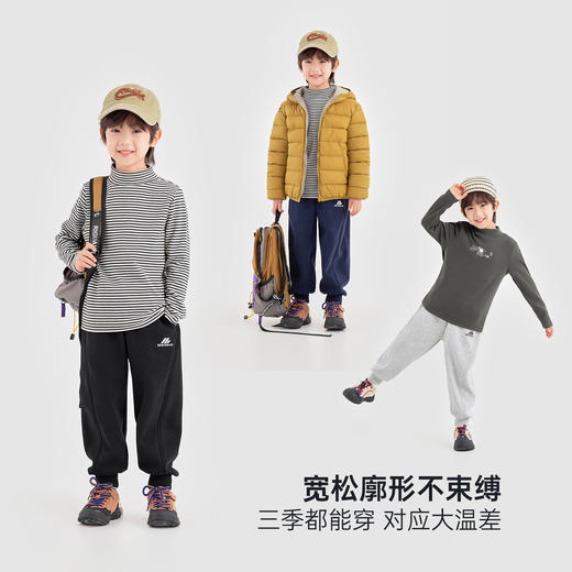 【件件底价，童装双倍积分】多多家男童加绒卫裤运动裤2025冬装新款秋冬季儿童印花裤子男孩潮11186 商品图1