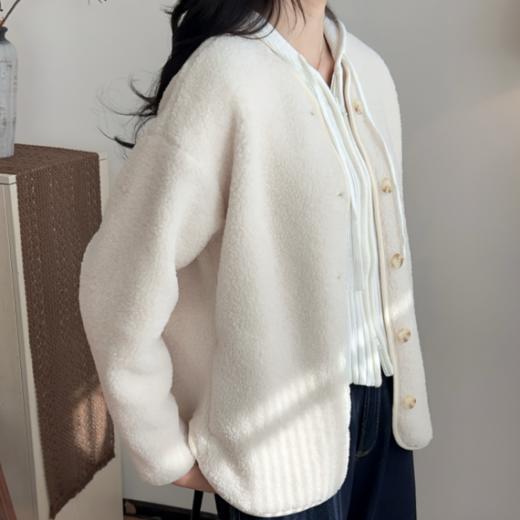 "U家同款”Beau Muse 羊毛蚕丝仿羊羔绒摇粒绒外套 保暖舒适百搭 5色可选 商品图4