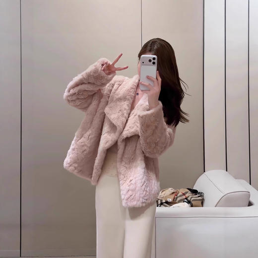 冬季时尚毛毛外套千金感软软温柔毛茸茸年轻款皮毛一体环保皮草女 商品图3