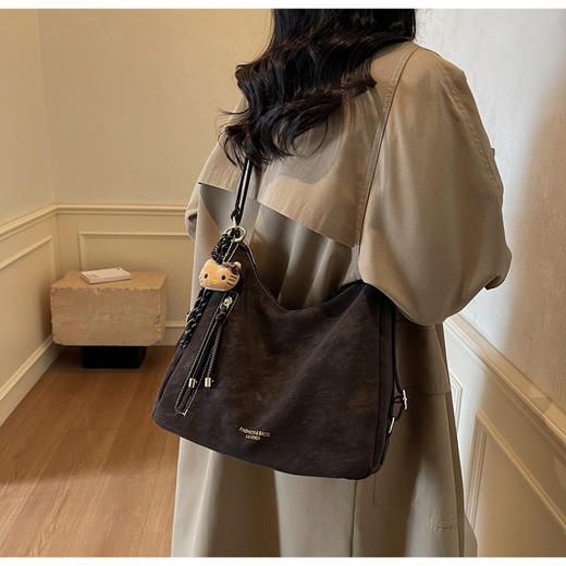 【YW】无忧购休闲复古大容量女式双肩包多用单肩托特包FH0896（截单后3-5天发货) 商品图9