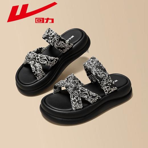 回力凉鞋女2025夏季新款公主风外穿厚底一字拖ins百搭沙滩凉拖鞋 商品图1