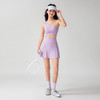 跃牌【安琪拉系列】裸感斜单肩美背背心高腰瑜伽透气迷你网球裙健身套装WX635+DK6358 商品缩略图3