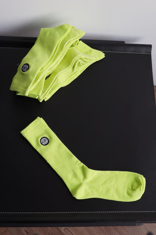 STU 元单 荧光色 棉线长筒堆堆袜 运动袜 41-45 PJ052 商品图2