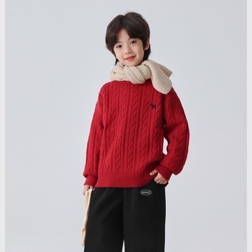 西蒙日记儿童小马刺绣毛衣2509 商品图5