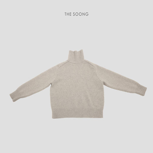 THESOONG"慵懒自洽"纯羊毛抗皱保暖防缩水高领毛衣HWMY8330 商品图6