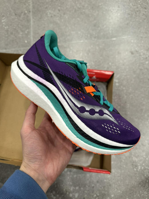 正品索康尼 Saucony Endorphin M宽 专业竞速 碳板 休闲跑步鞋 女款 紫色 全新原盒 尺码36 37.5 38 38.5 40 40.5 41码0449 商品图0